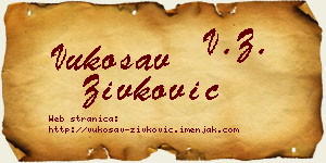 Vukosav Živković vizit kartica